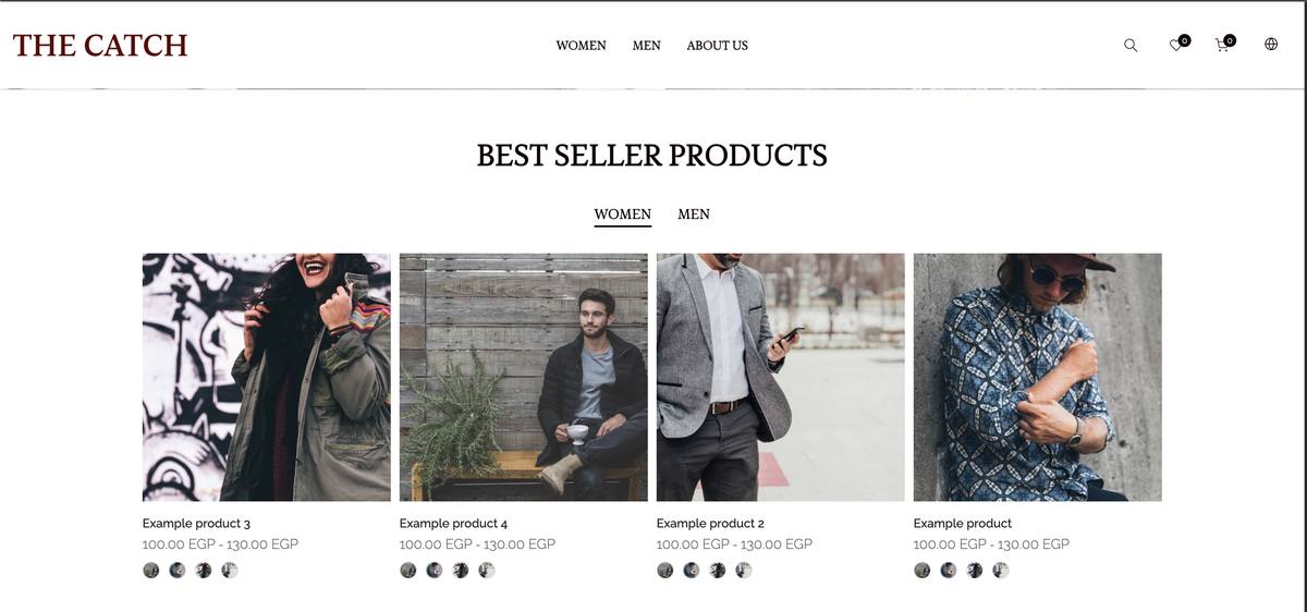 The Catch Official bilingual Shopify store preview